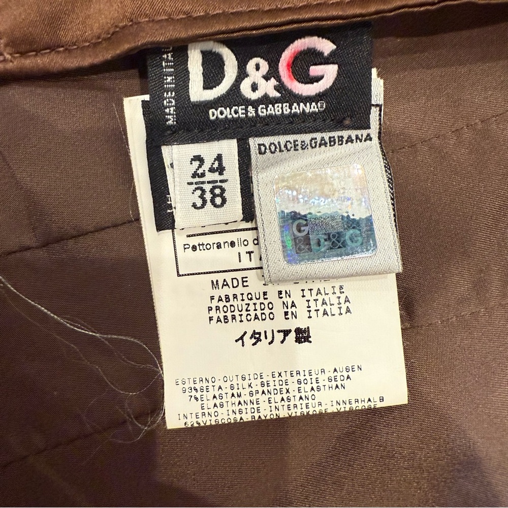 Dolce & Gabbana Brown Silk Camisole EUC - Picture 11 of 13